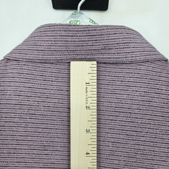 Travis Mathew Polo Shirt Mens XXL Short Sleeve Pink Striped Golf Casual Preppy - Picture 5 of 10